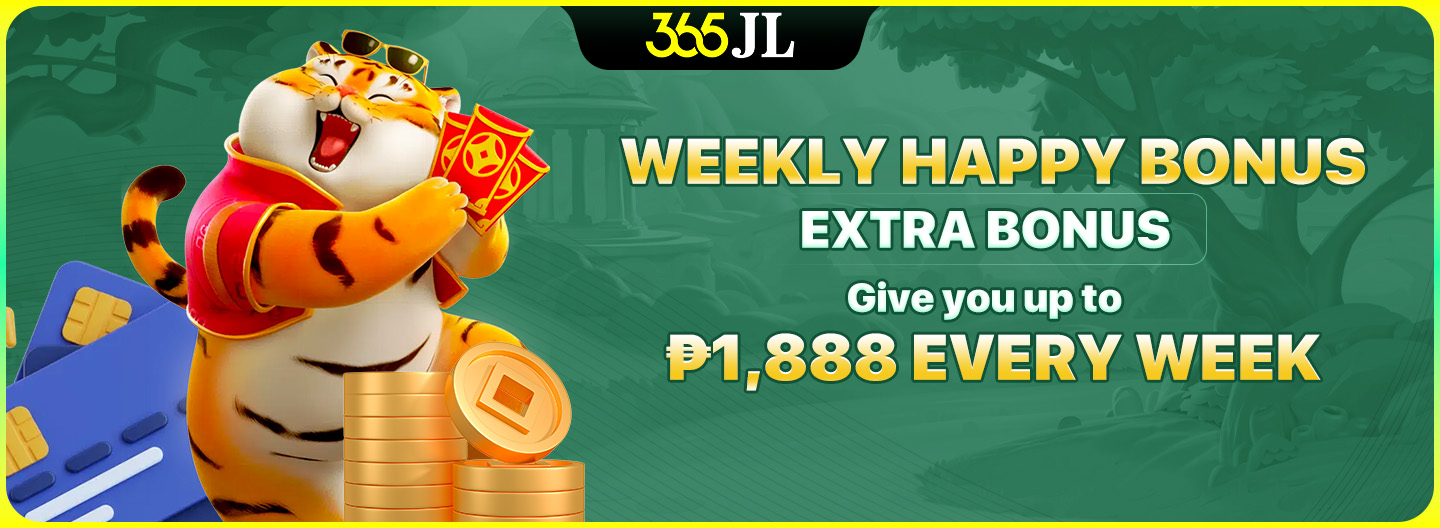 Promotional banner for the Weekly Happy Bonus